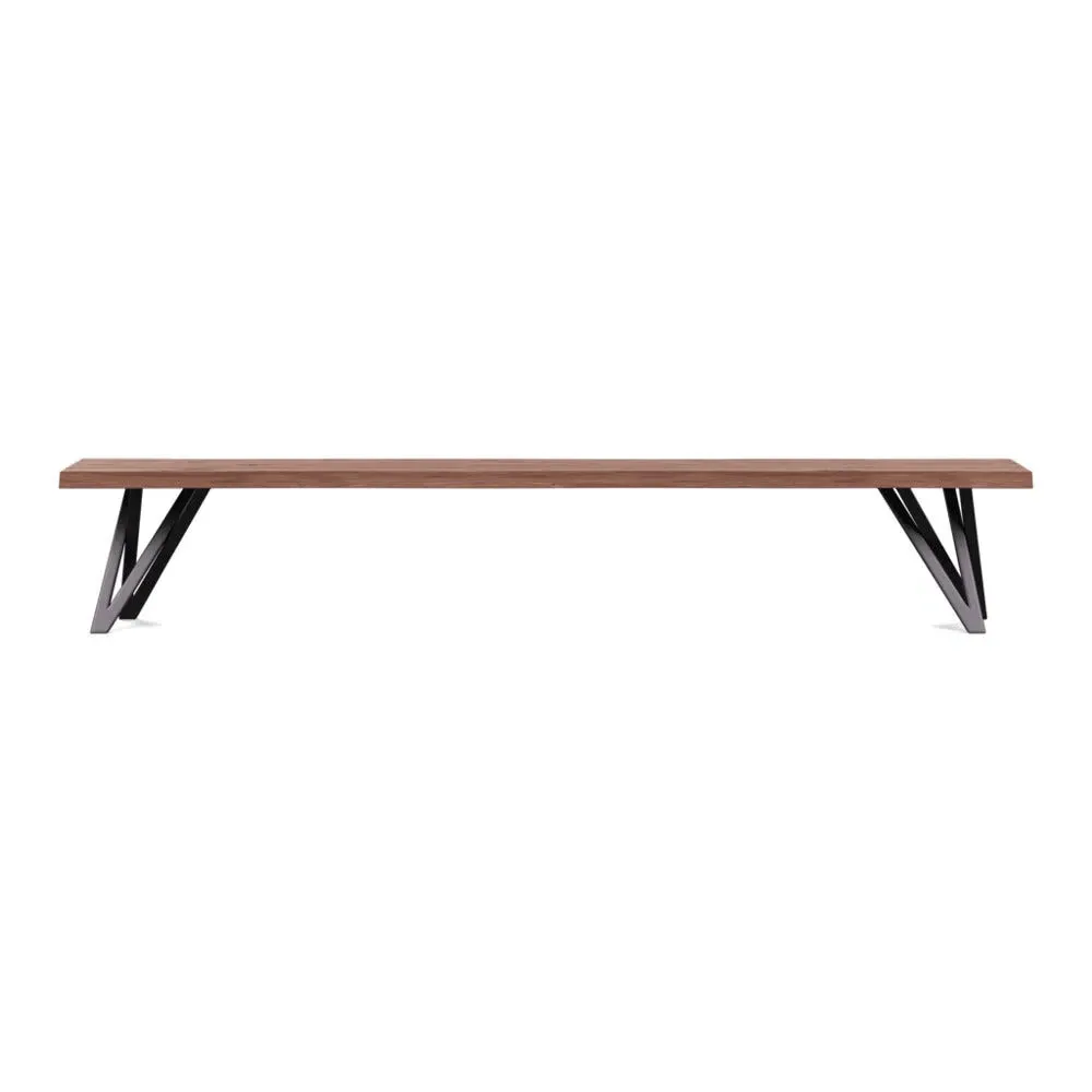 Vienna Bench Natural Edge - Walnut, Oiled
