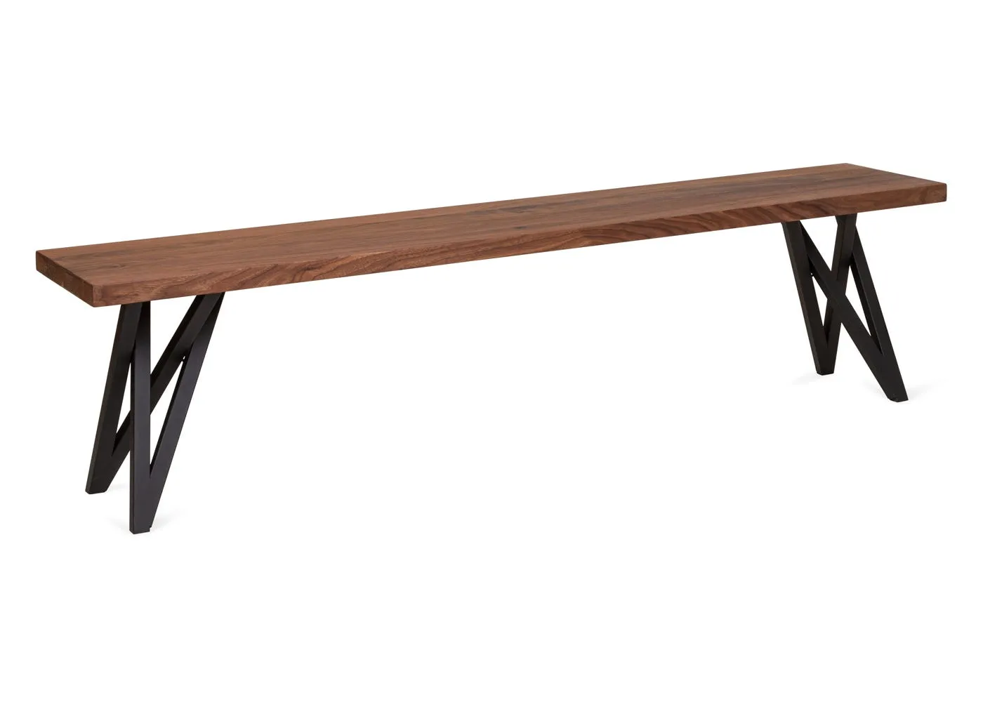 Vienna Bench Natural Edge - White Oak, Oiled