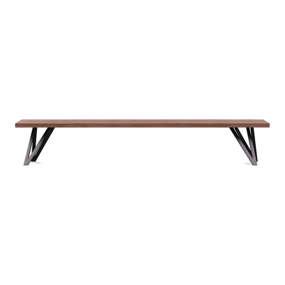 Vienna Bench Straight Edge - Walnut, Oiled
