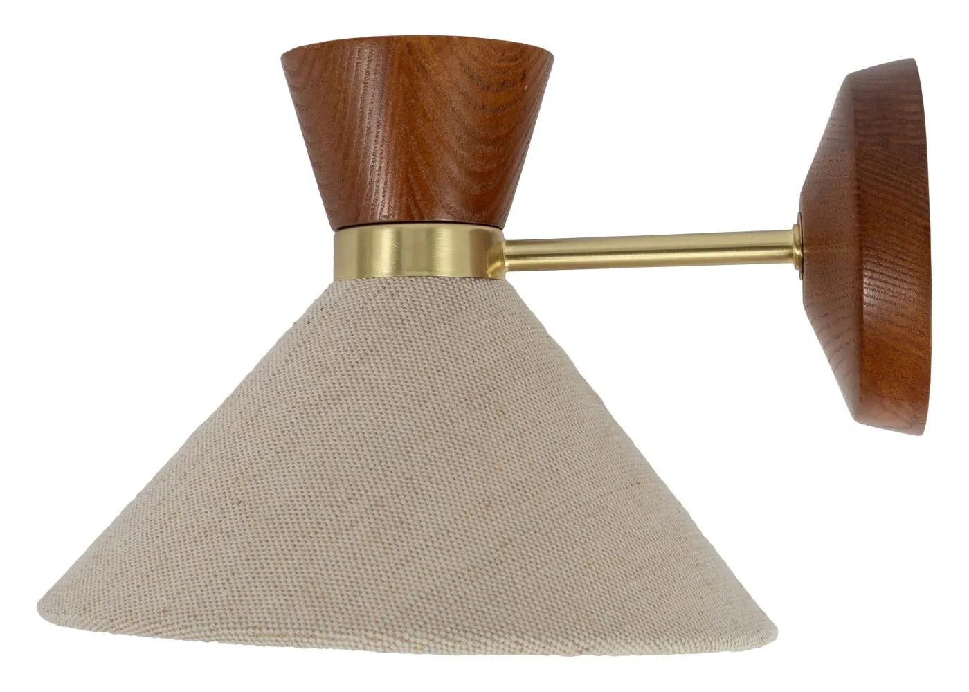 Wall Light with Natural Finish - Walnut image