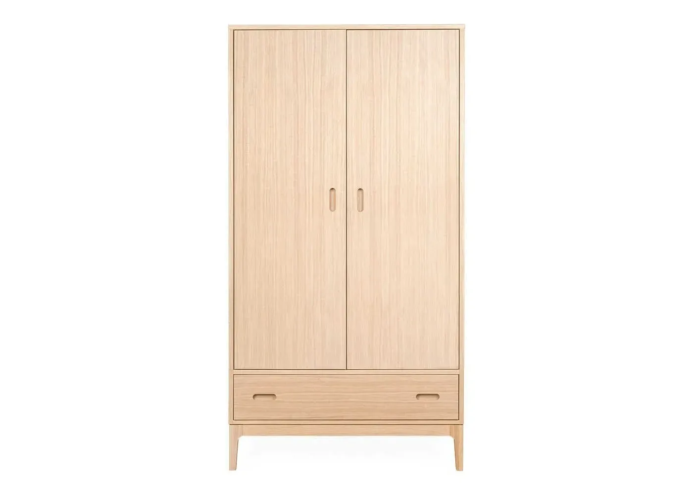 Wardrobe with Drawers - Light Wood, Oak image