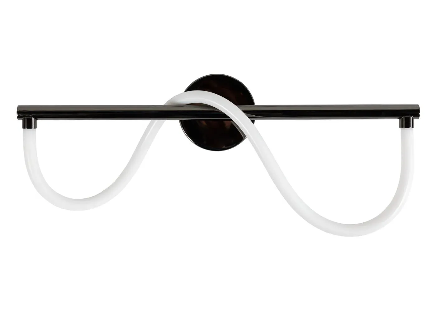Wave LED Wall Light - Black Chrome image