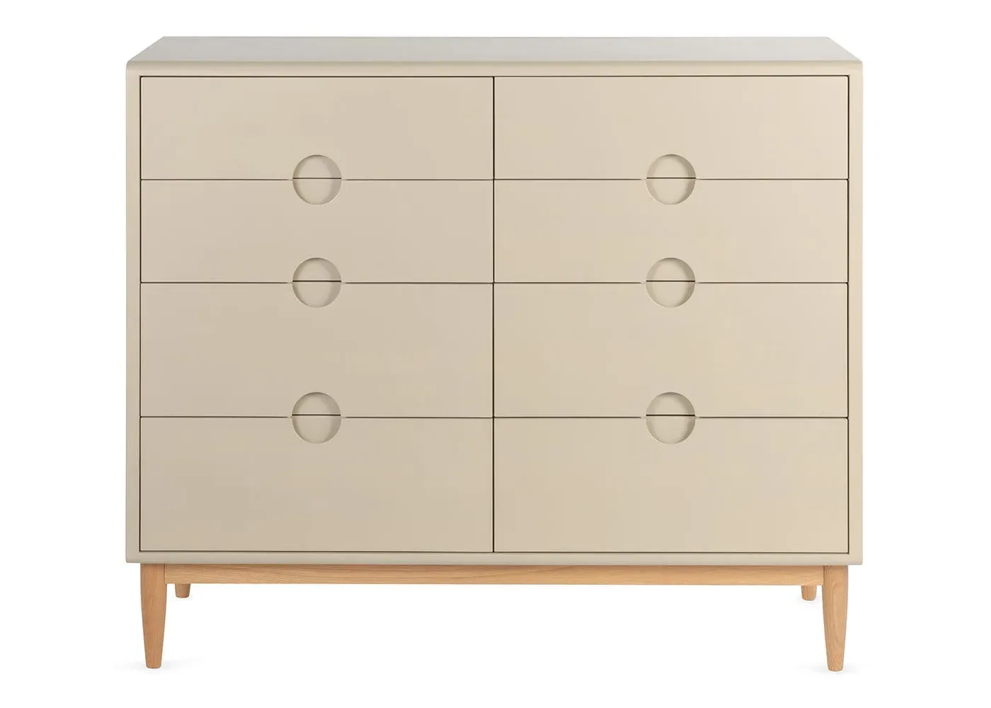 Wide Chest of Drawers - Oatmeal, Painted Wood image