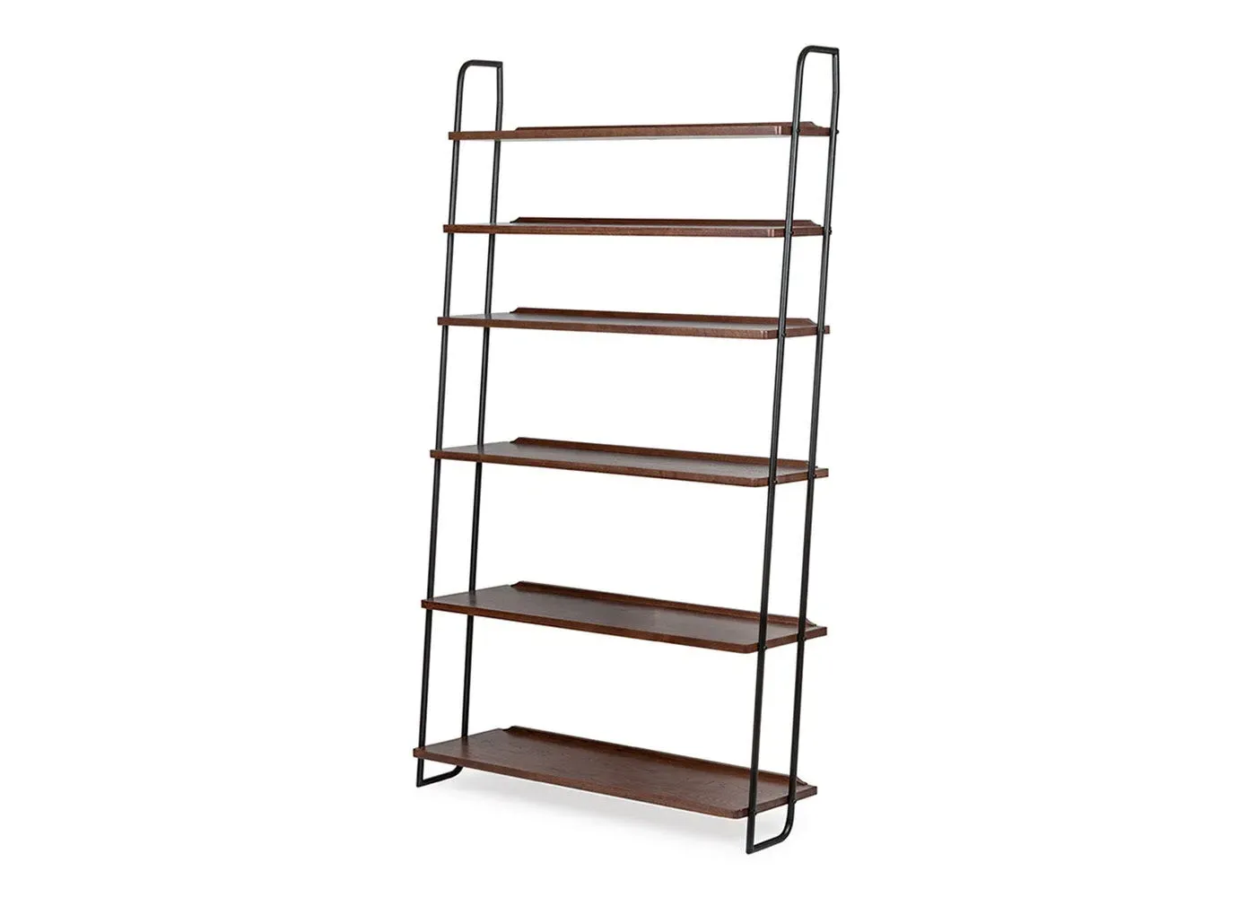 Wide Lean-To Shelves - Dark Wood, Oak