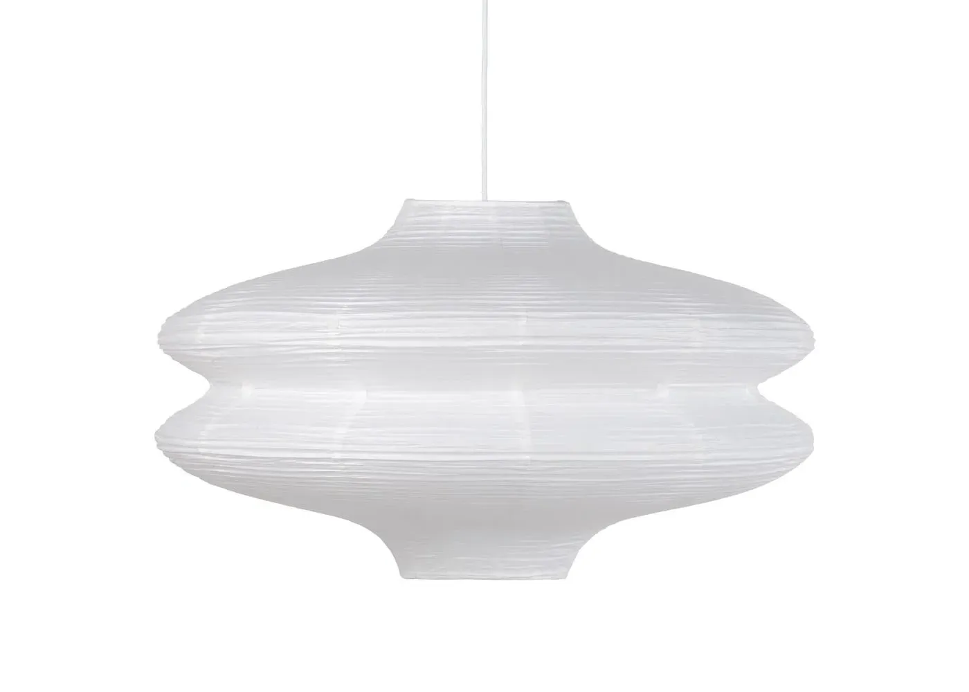 Wide Pendant Light Easyfit - White, Rice Paper