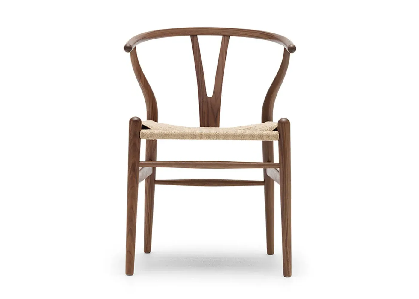 Wishbone Chair with Paper Cord Seat - Walnut, Wood