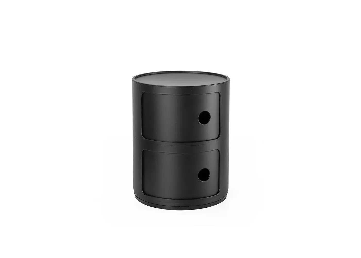 2-Element Storage Cabinet - Black, Plastic image