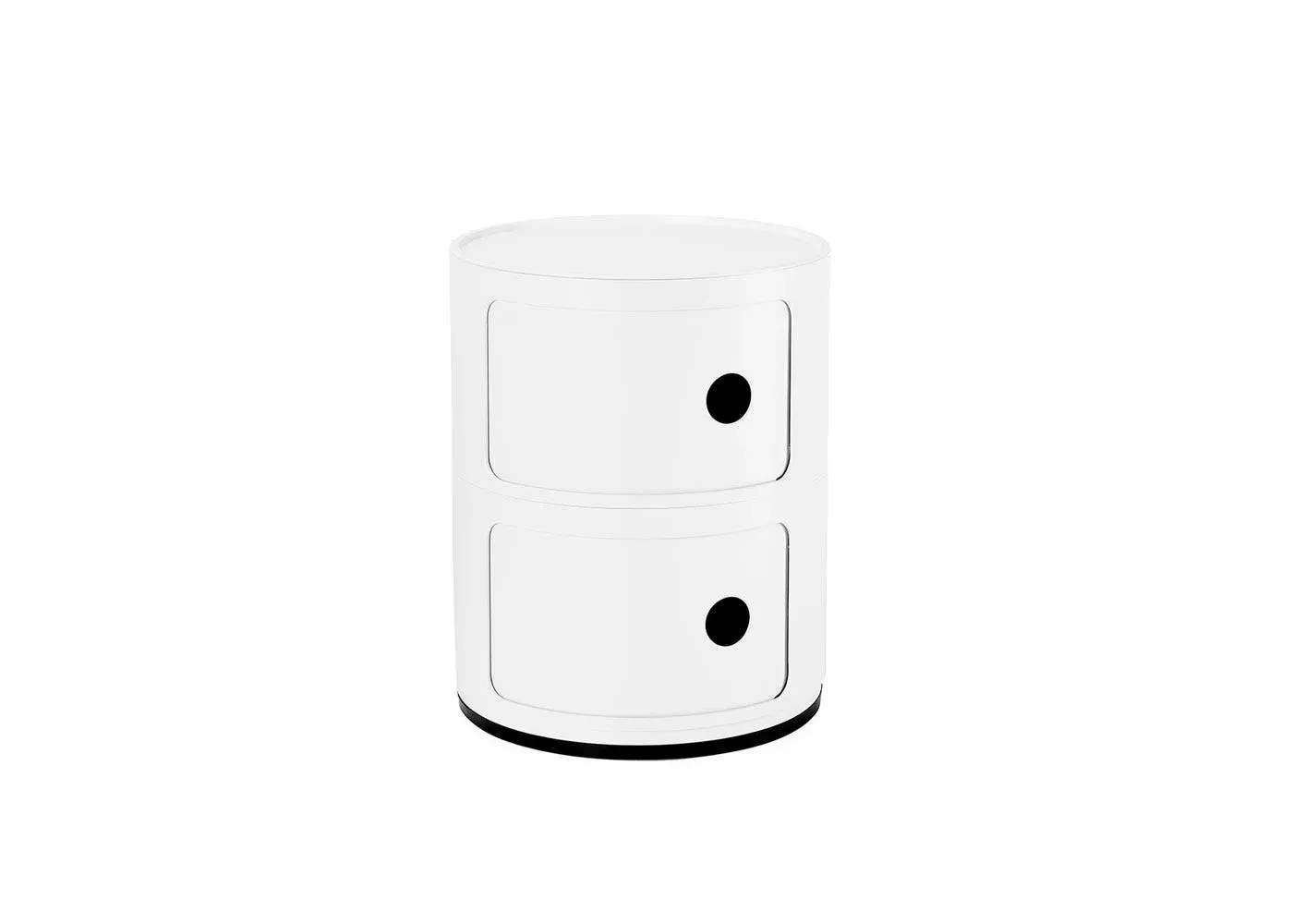 2-Element Storage Cabinet - White, Plastic