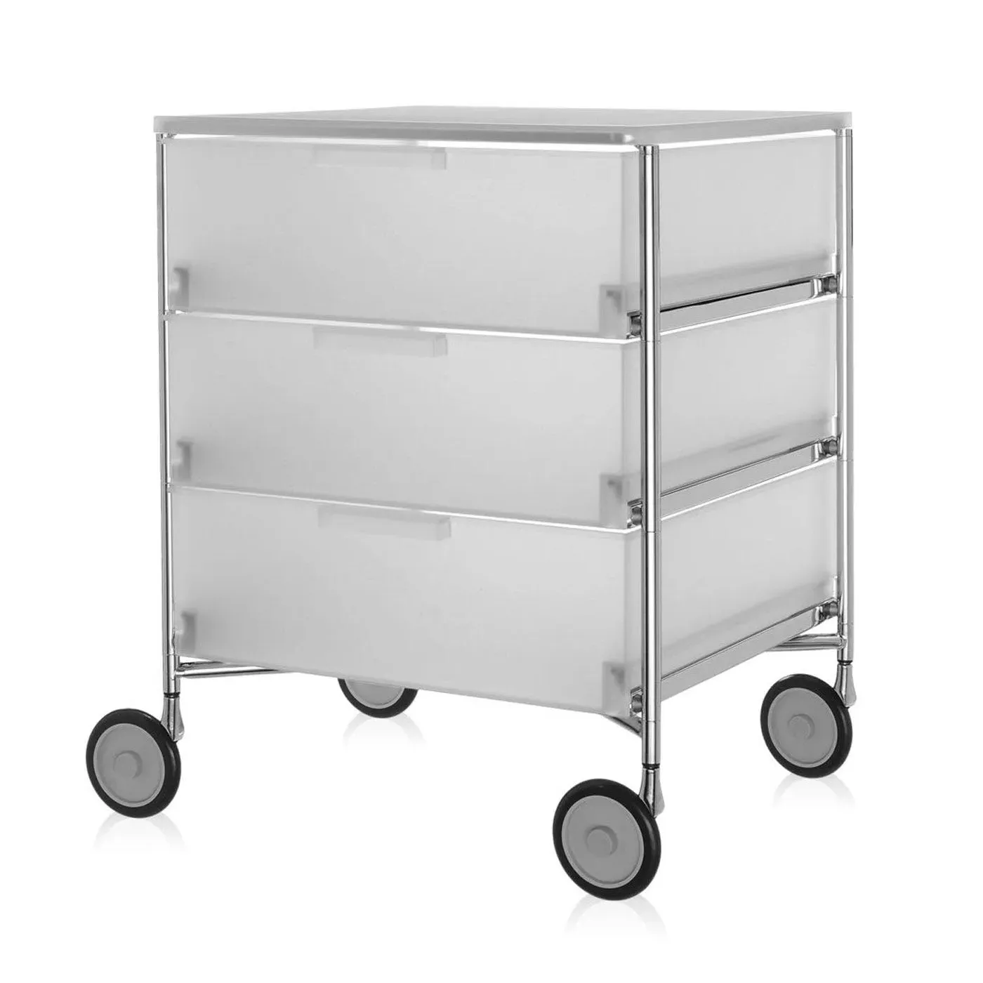 3-Drawer Mobile Storage Unit - Ice