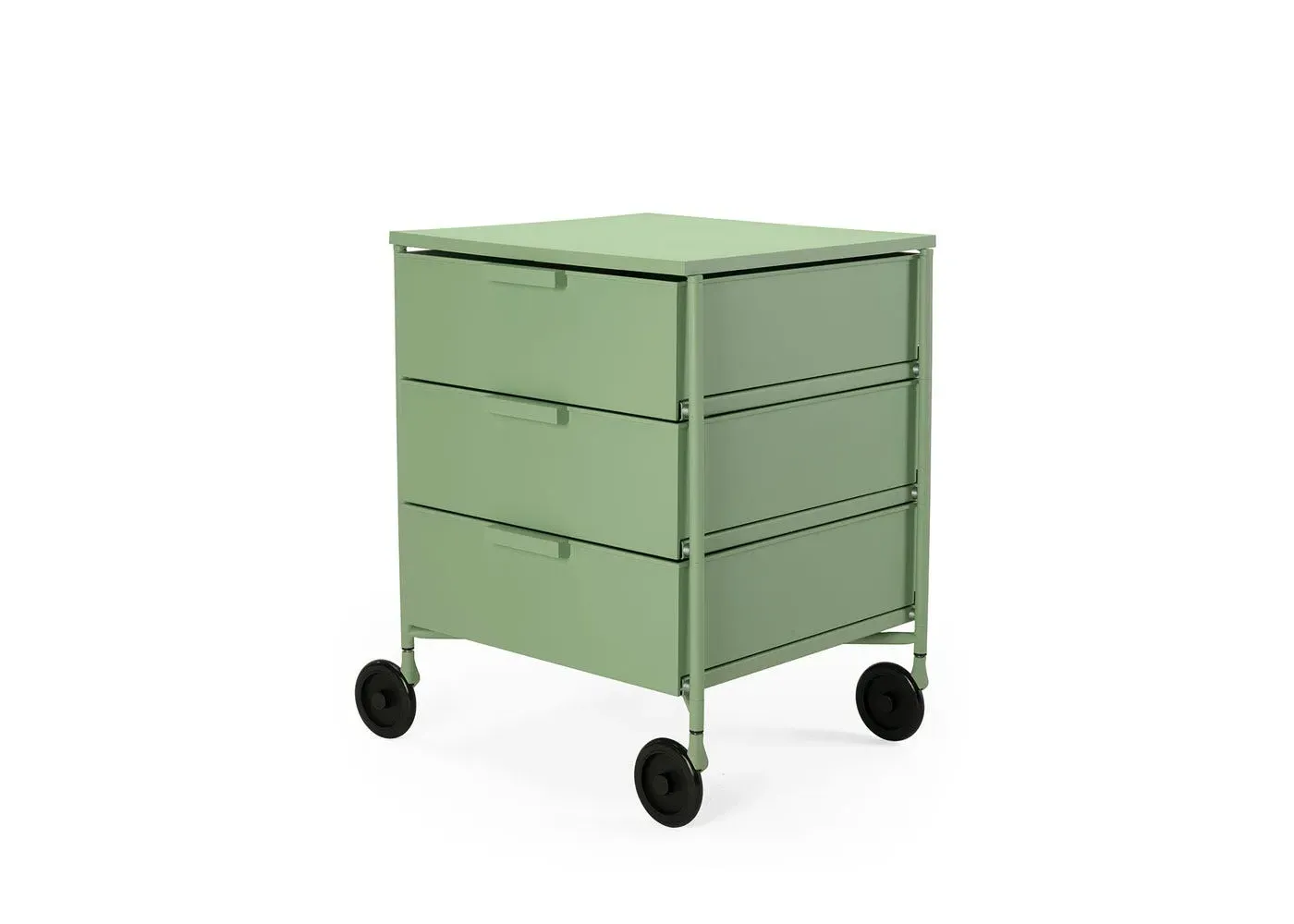 3-Drawer Storage System - Pale Green, Matt