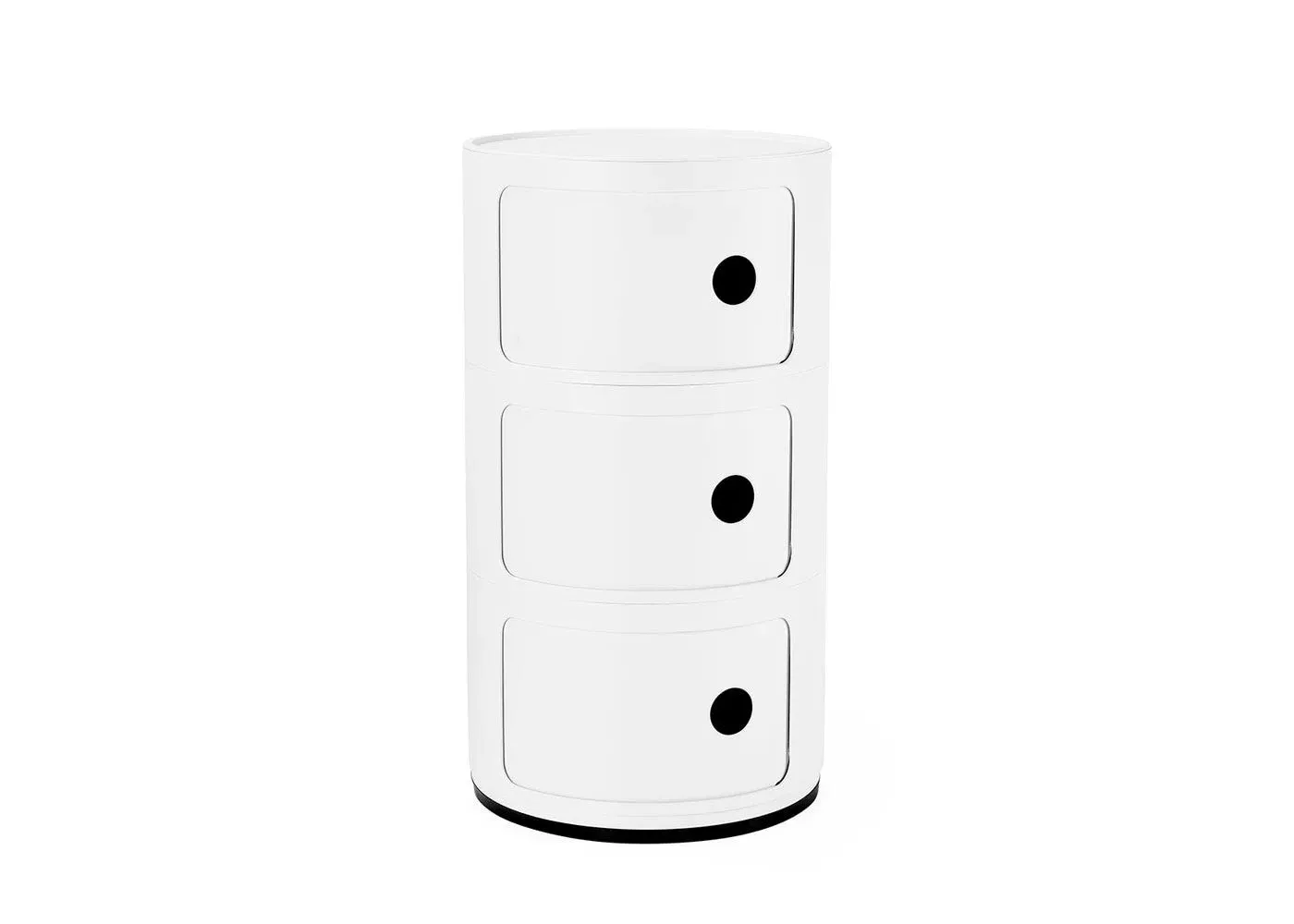 3-Element Storage Cabinet - White, Plastic