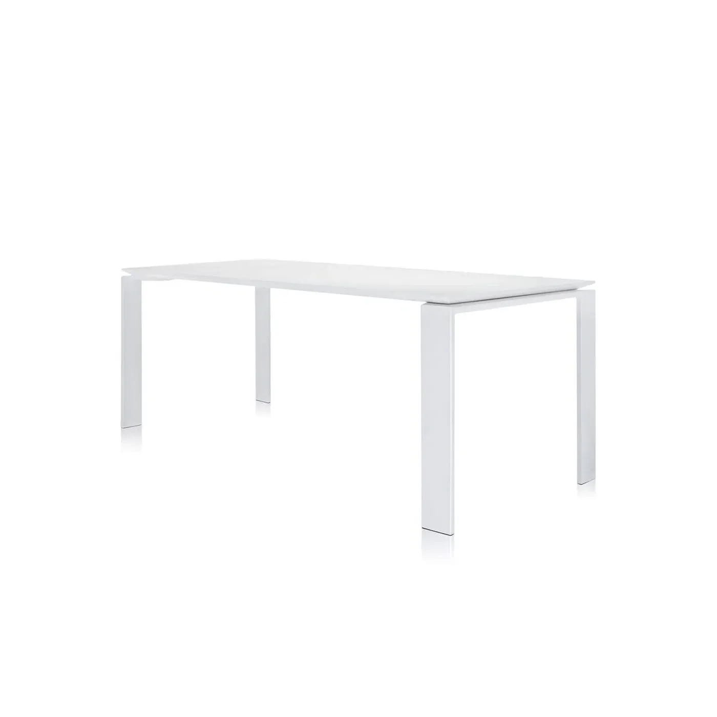 6-8 Seater Dining Table - White, Laminate image