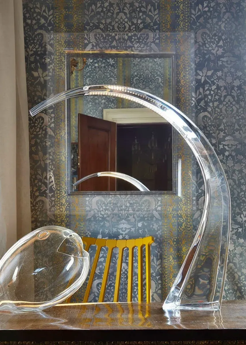 Arched Table Lamp LED - Crystal, Polycarbonate