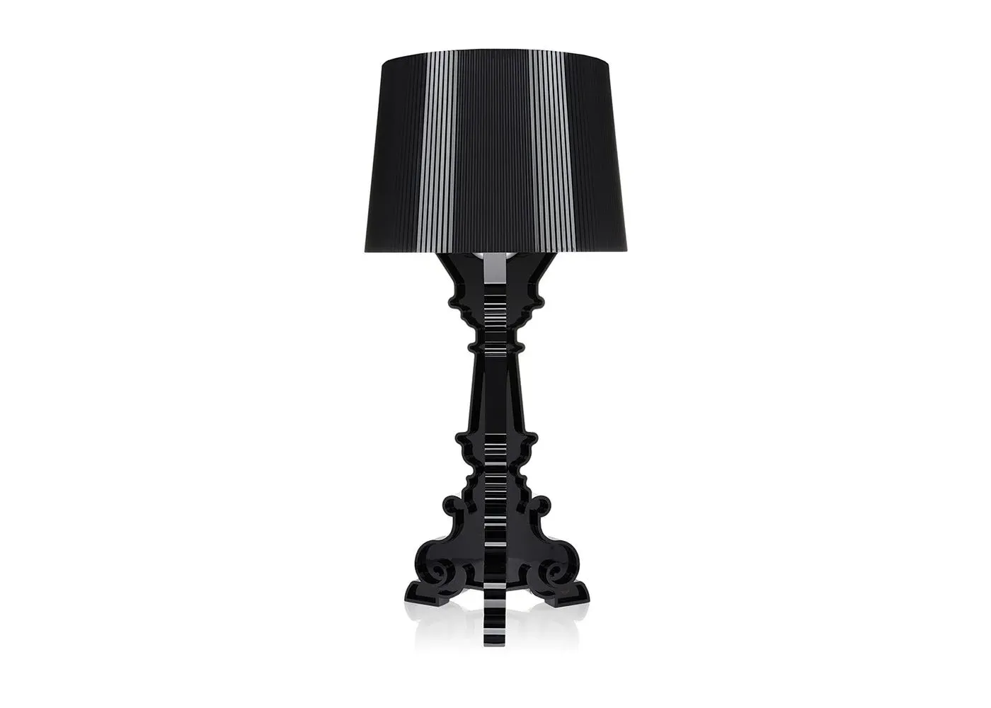 Baroque Table Lamp with Adjustable Shade - Black image