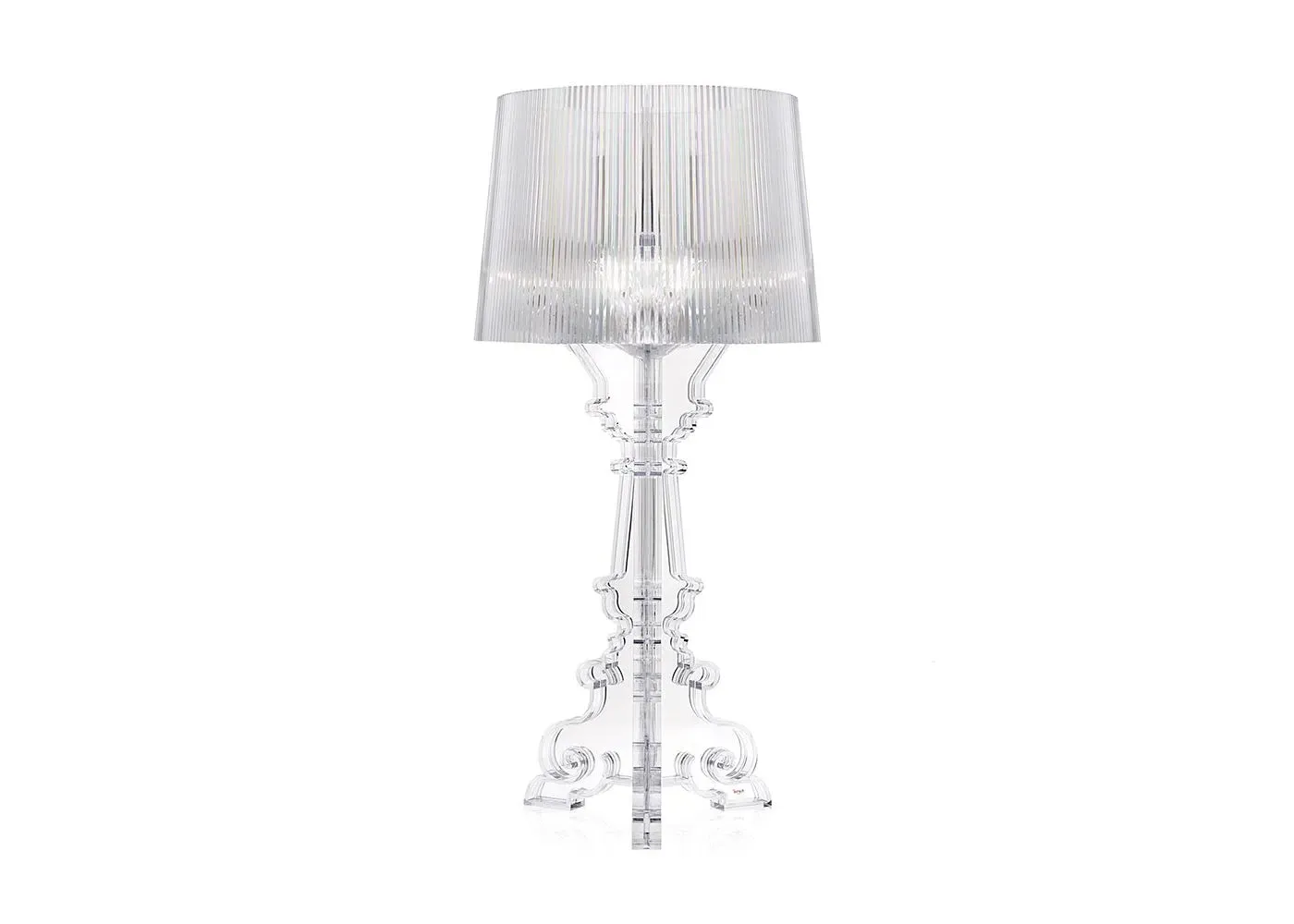 Baroque Table Lamp with Adjustable Shade - Crystal