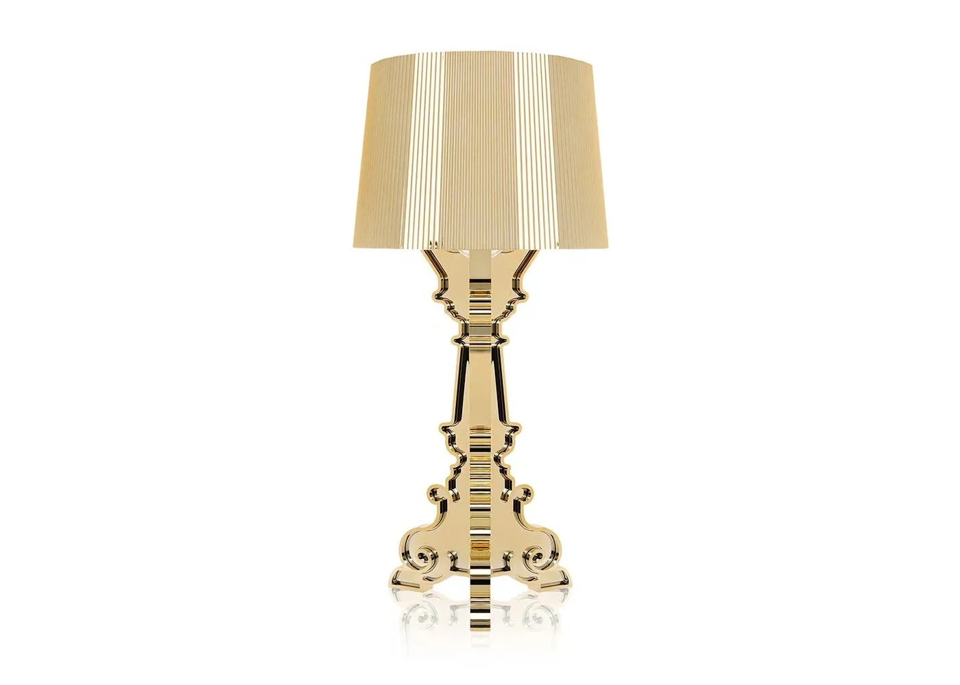 Baroque Table Lamp with Adjustable Shade - Gold