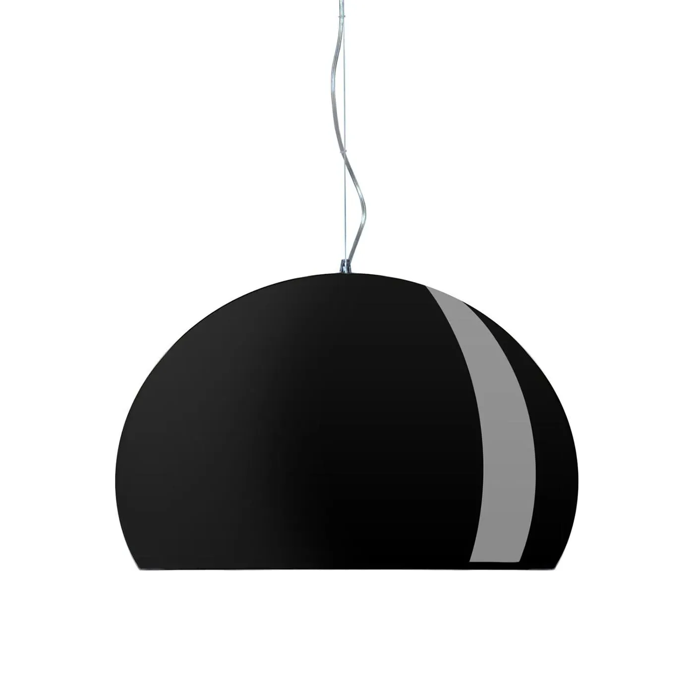 Bulb-Shaped Pendant Light - Black, Methacrylate image