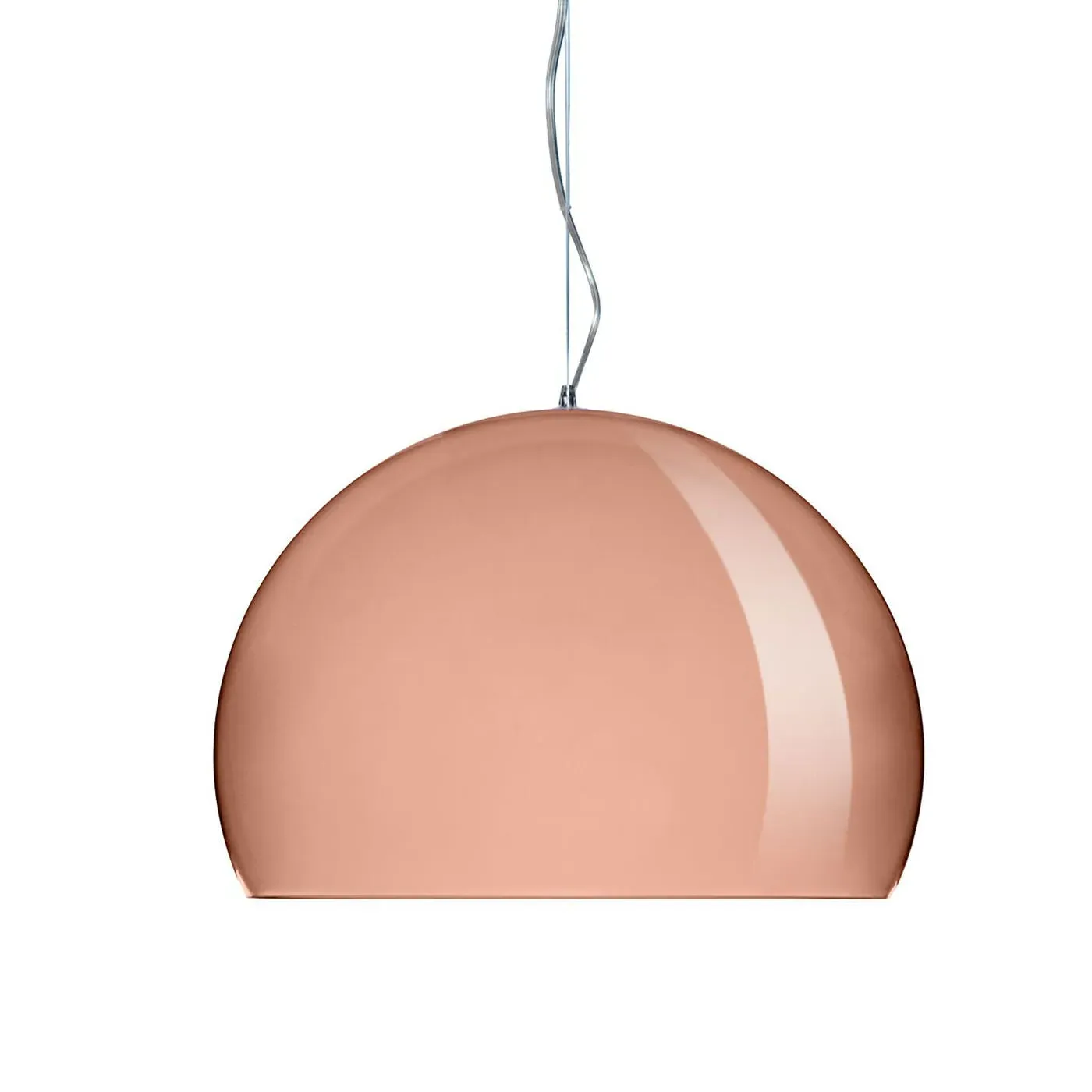 Bulb-Shaped Pendant Light - Copper, Methacrylate