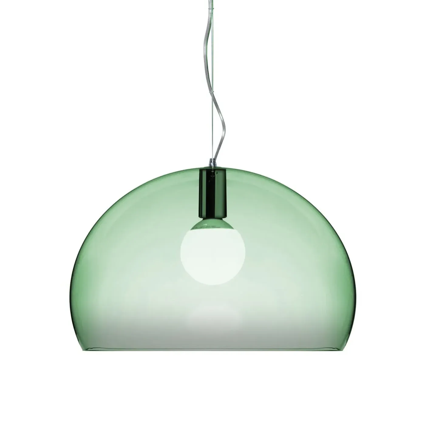 Bulb-Shaped Pendant Light - Green, Methacrylate