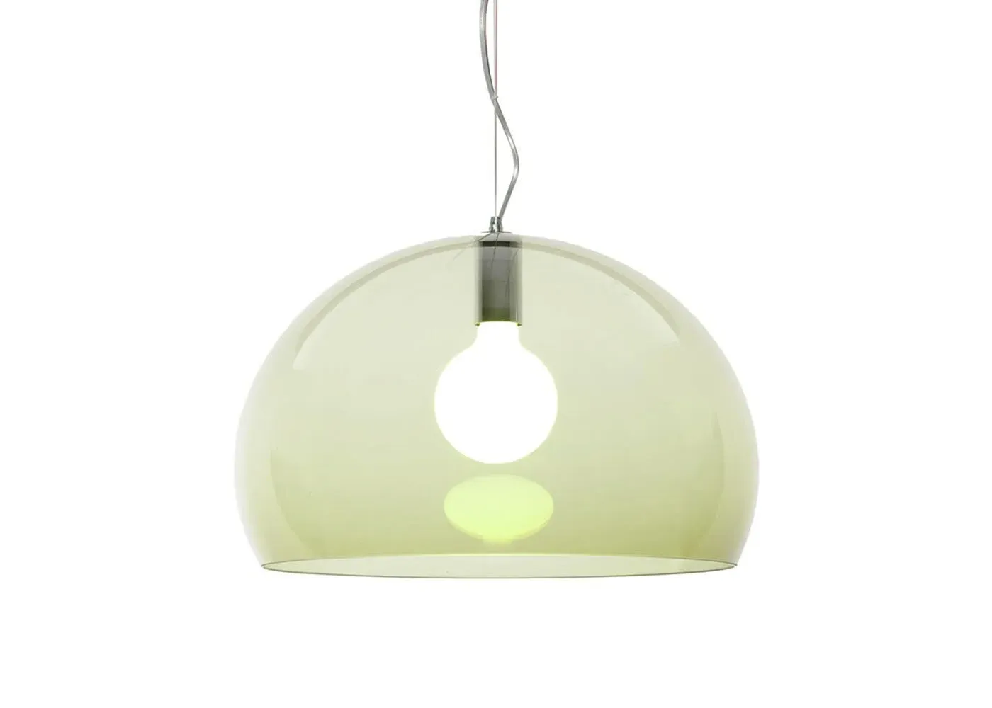 Bulb-Shaped Pendant Light - Olive, Methacrylate