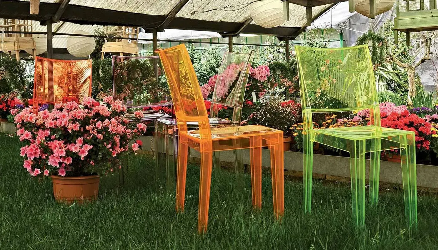 Dining Chair Stackable - Clear, Polycarbonate