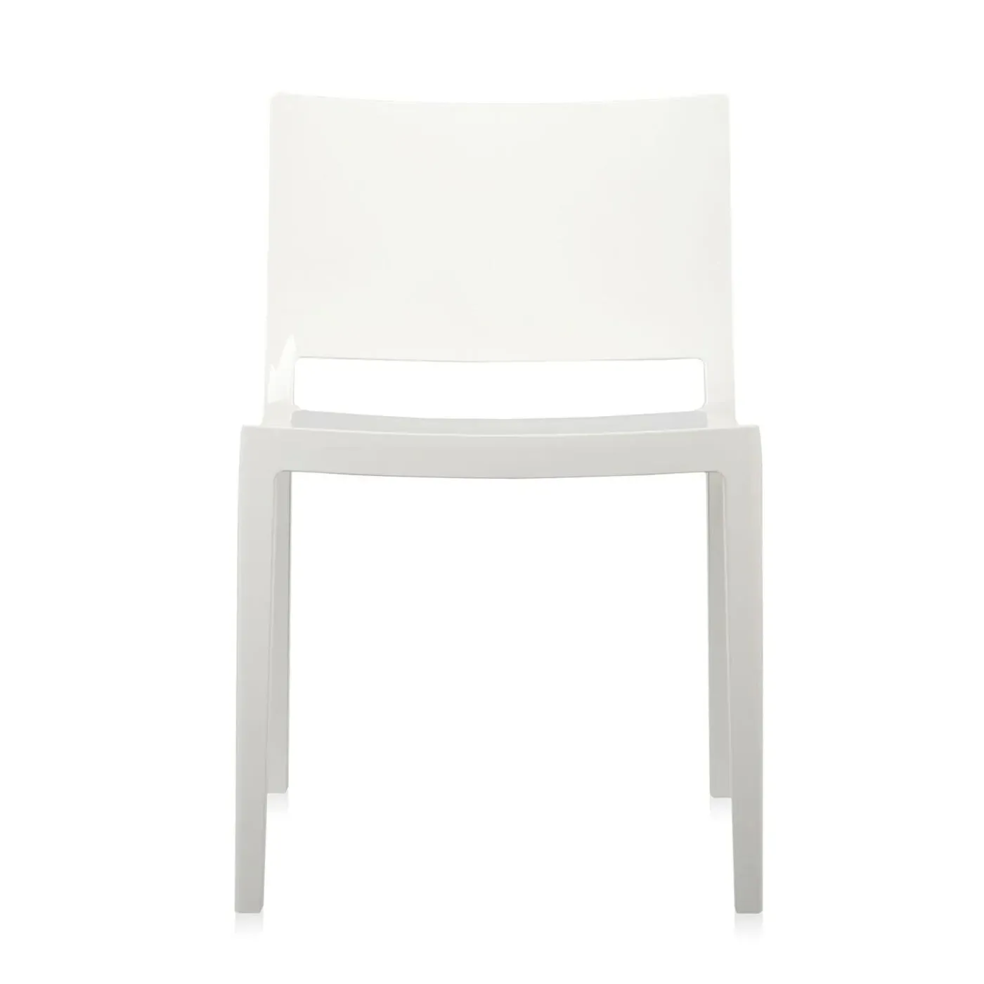 Dining Chair with Angled Legs - White, Technopolymer
