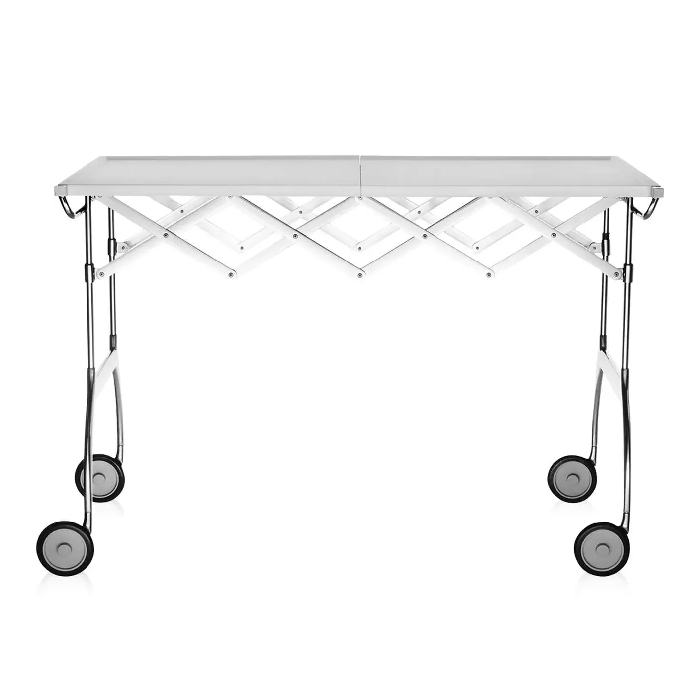 Folding Trolley with Extending Mechanism - White