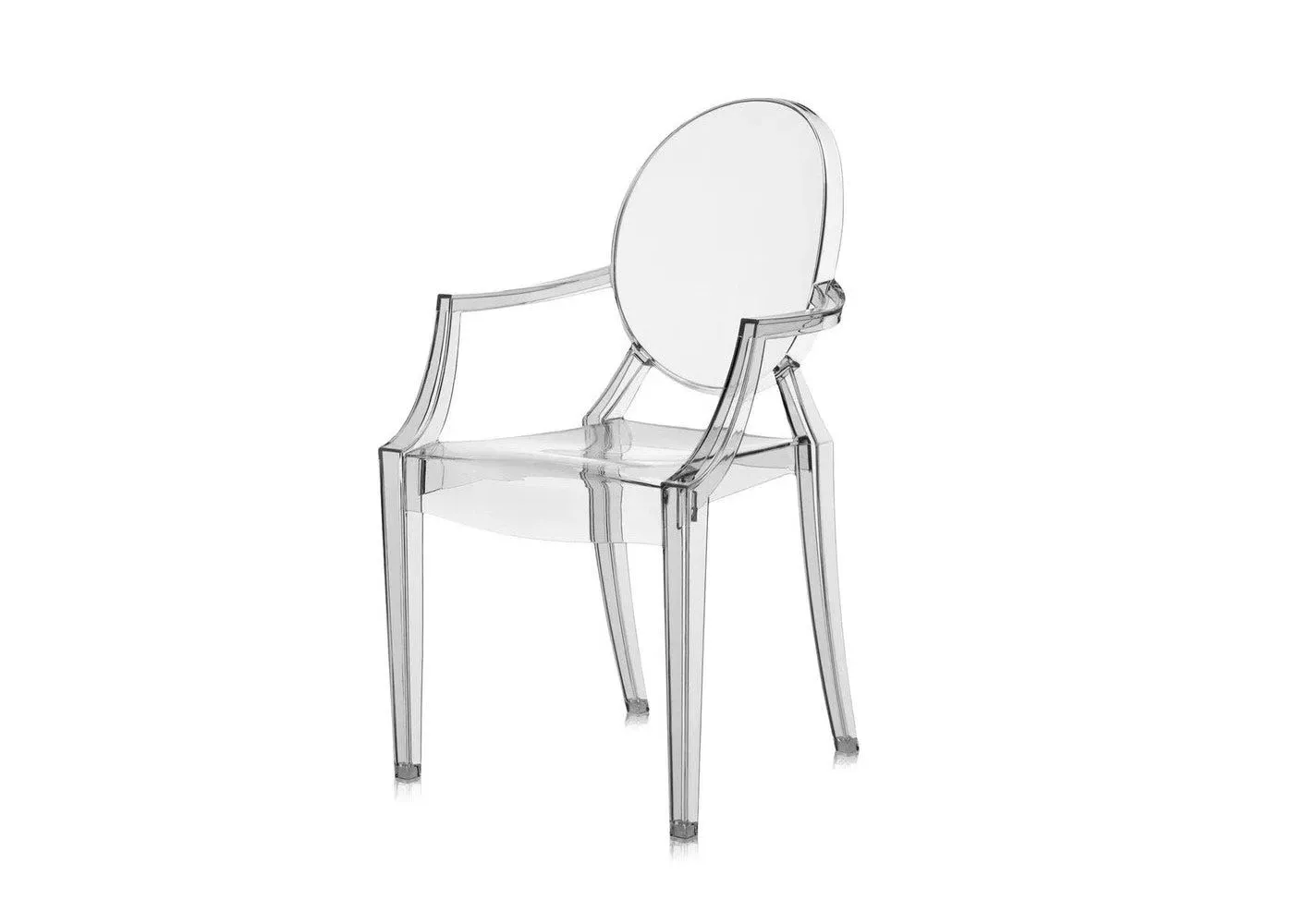 Ghost Armchair with Stackable Design - Grey image