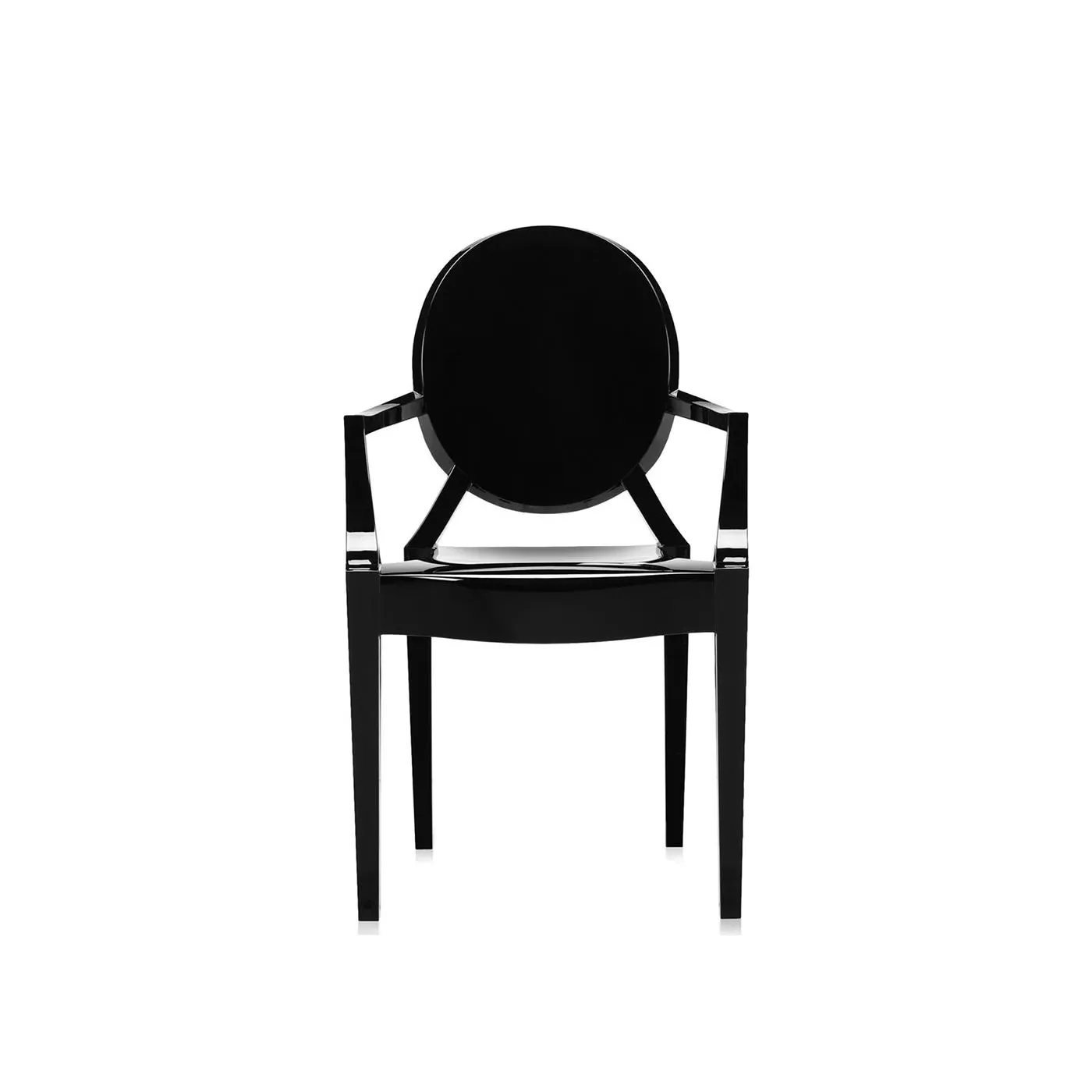 Ghost Chair Stackable - Black, Polycarbonate image