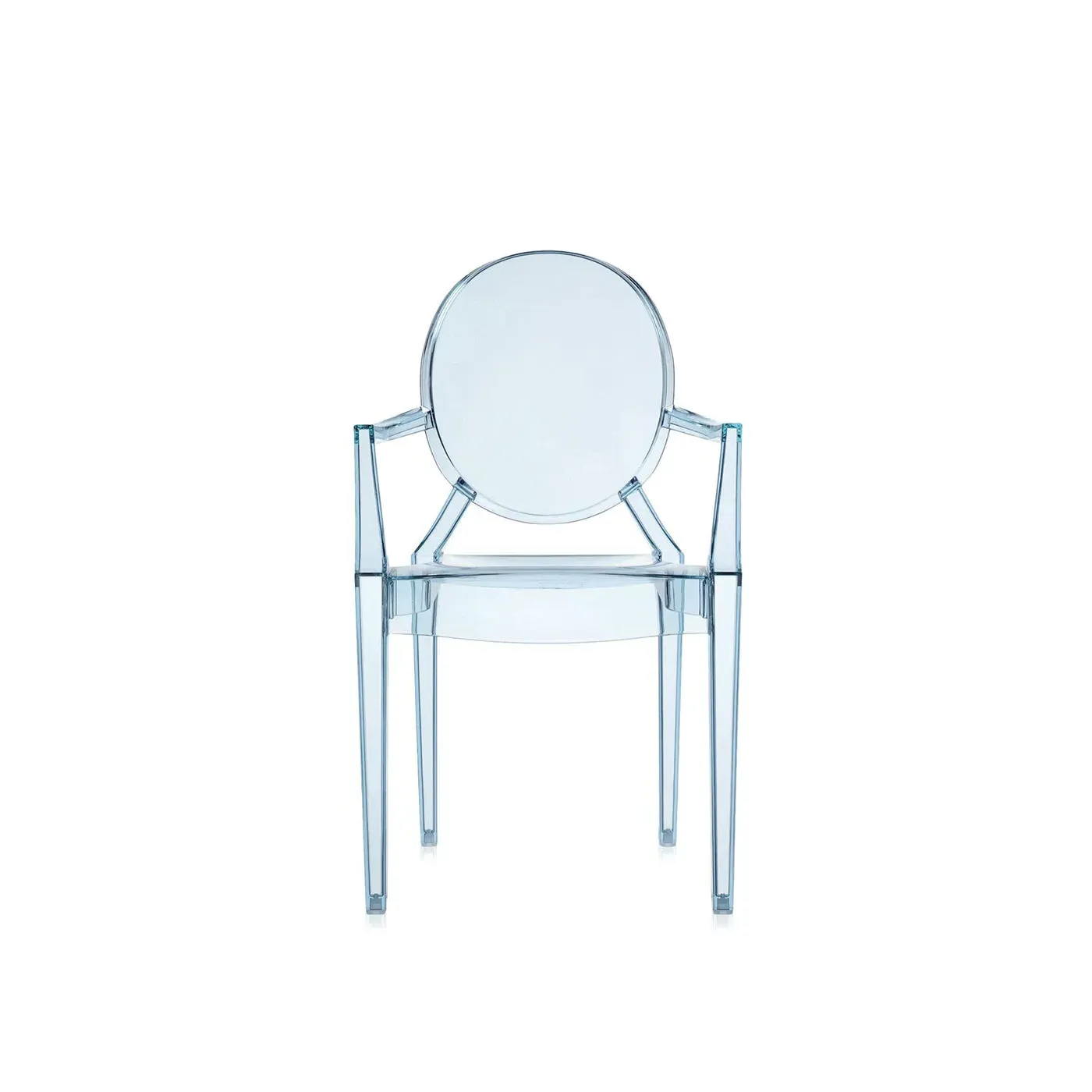 Ghost Chair Stackable - Blue, Polycarbonate