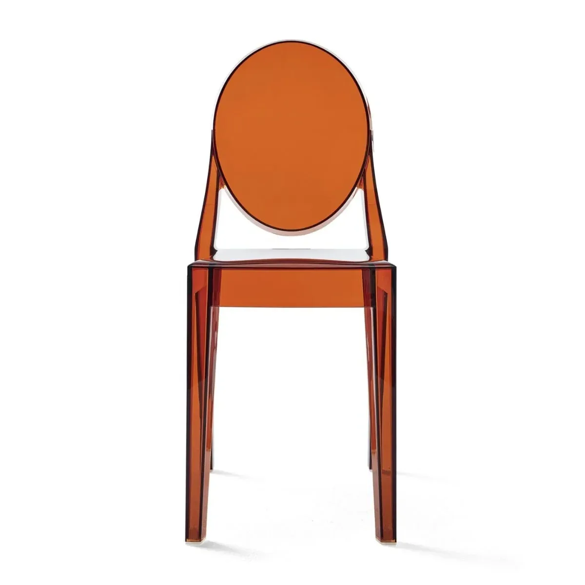 Ghost Chair Stackable - Orange, Polycarbonate