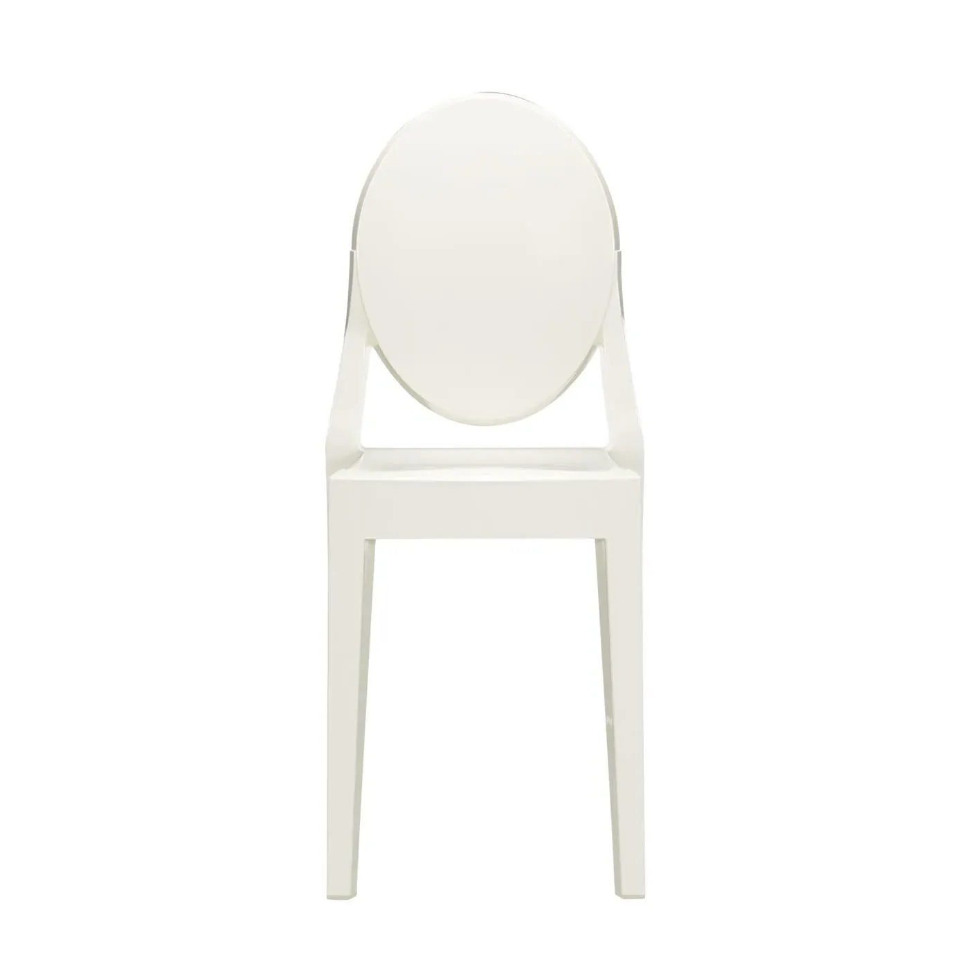 Ghost Chair Stackable - White, Polycarbonate
