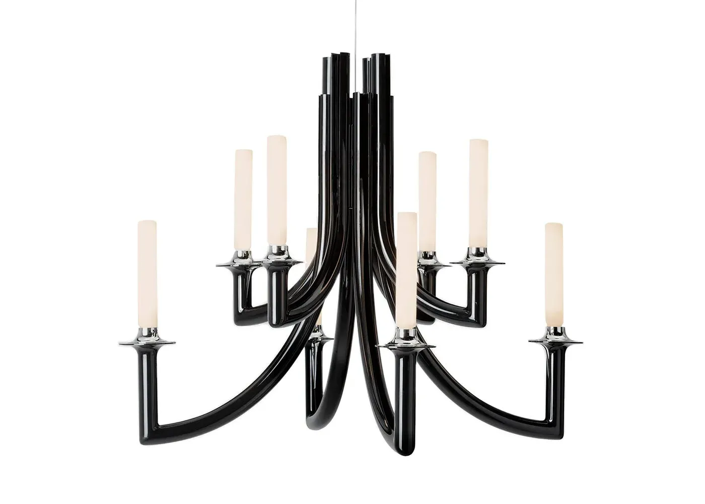 Khan Chandelier Pendant Light - Black image