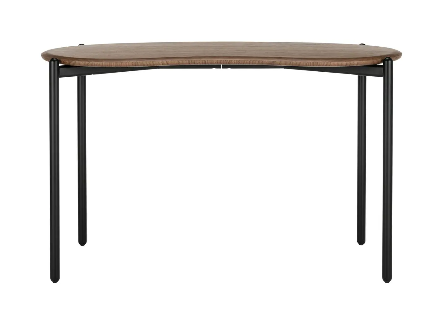 Lunat Desk - Walnut Top, Black Base image