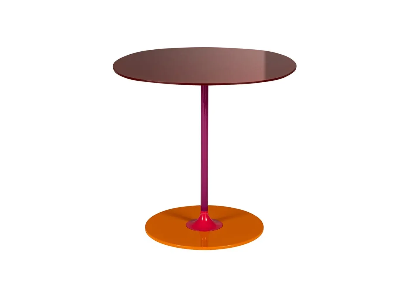 Medium Side Table - Burgundy