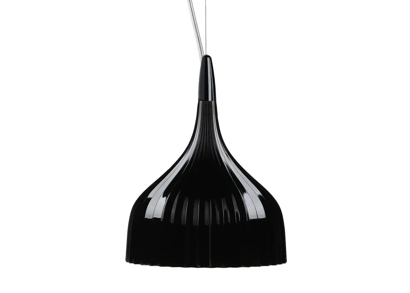 Pendant Light Pleated - Black, Polycarbonate image