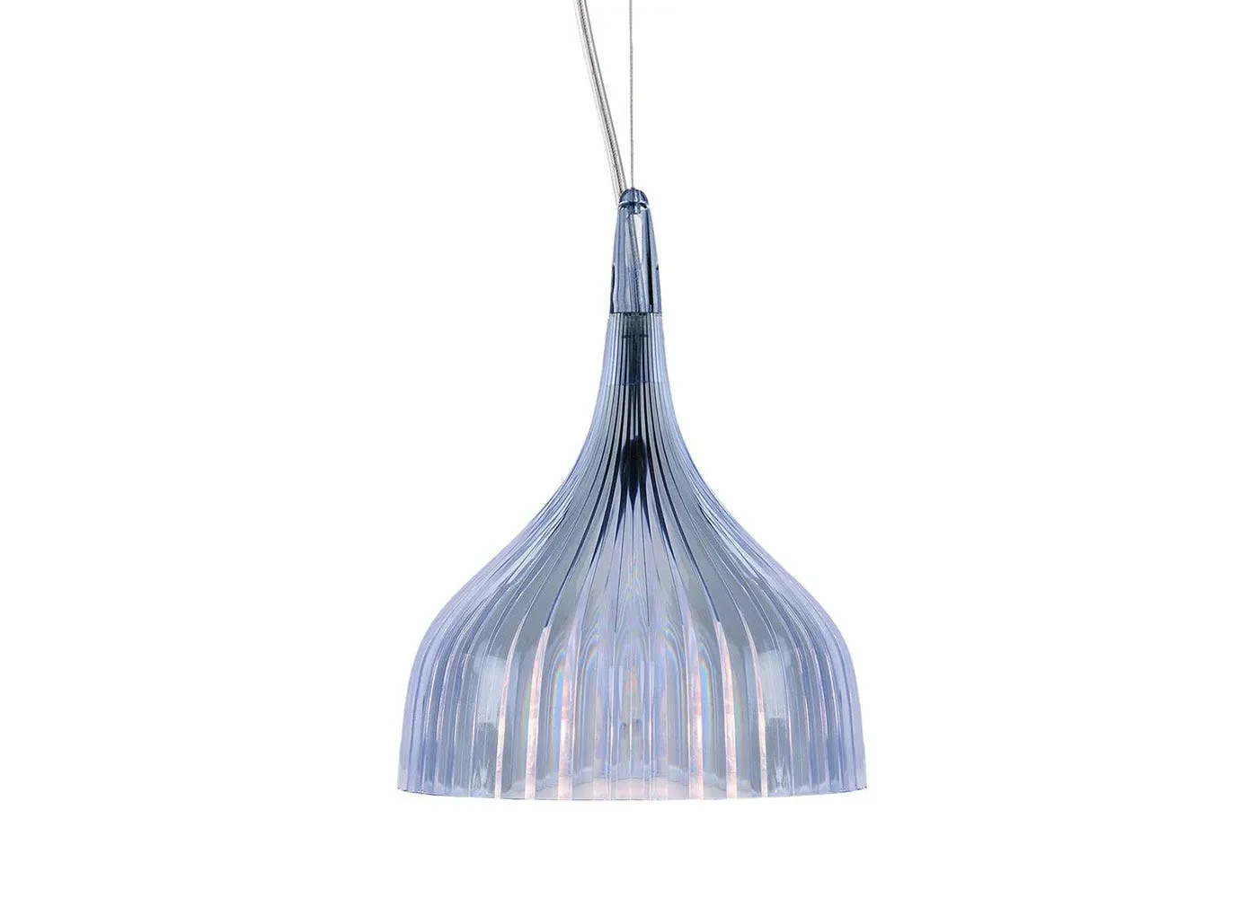Pendant Light Pleated - Blue, Polycarbonate