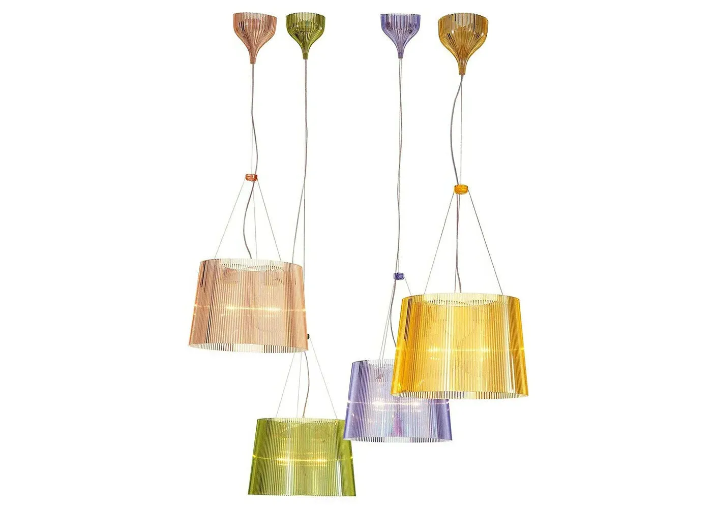 Pendant Light with Dual Bulb - Green
