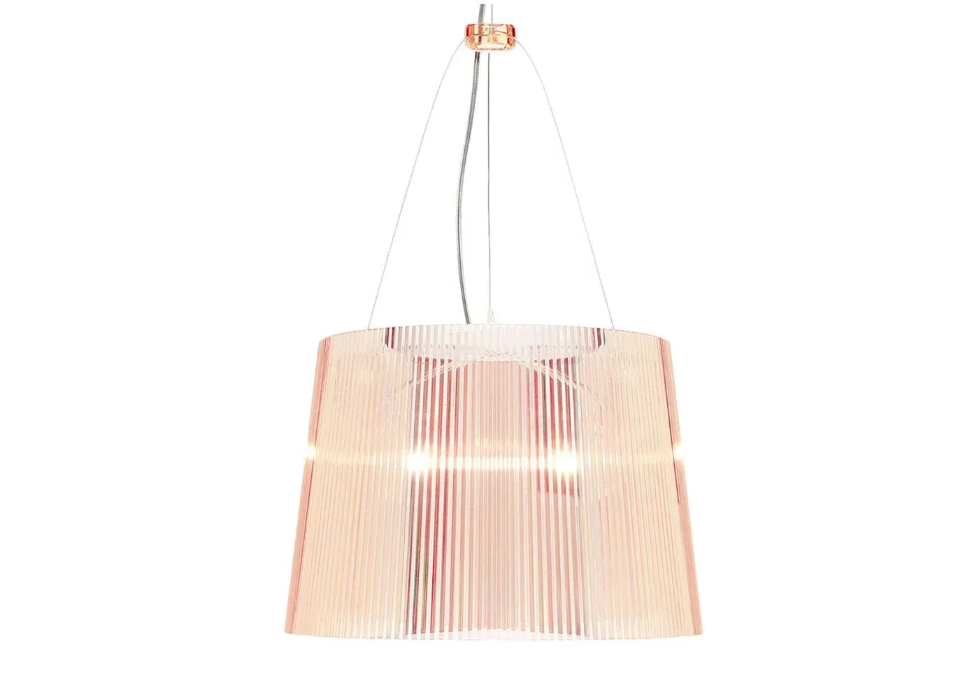 Pendant Light with Dual Bulb - Pink