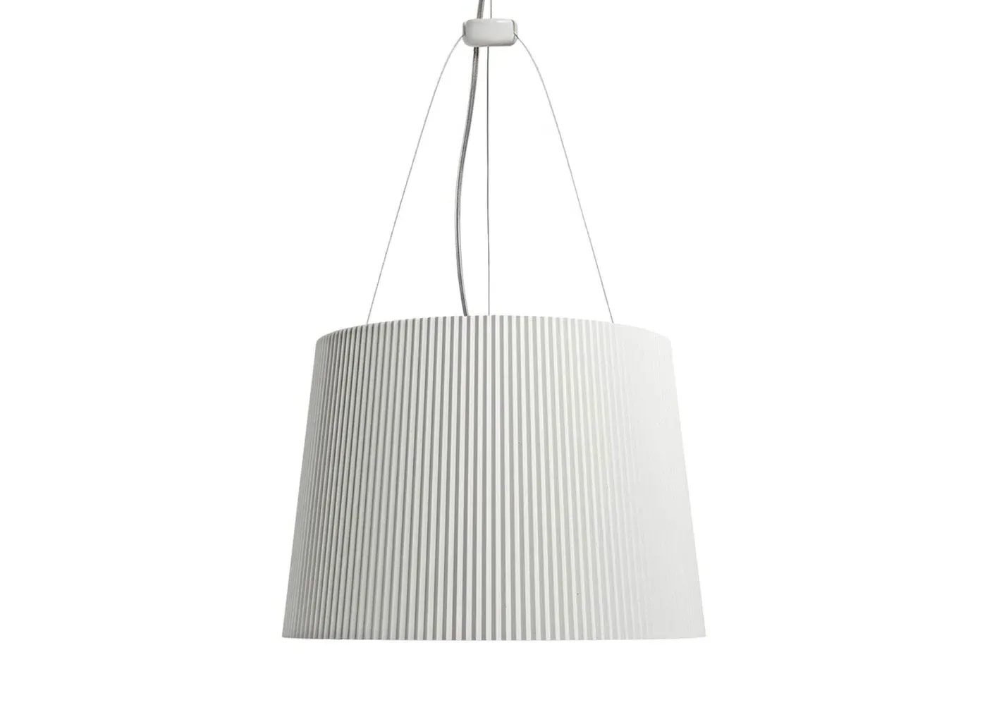 Pendant Light with Dual Bulb - White