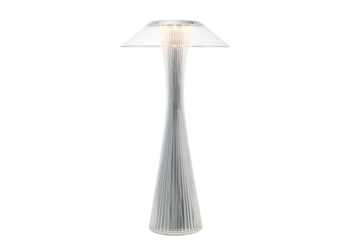 Portable LED Table Lamp - Chrome, Metal image