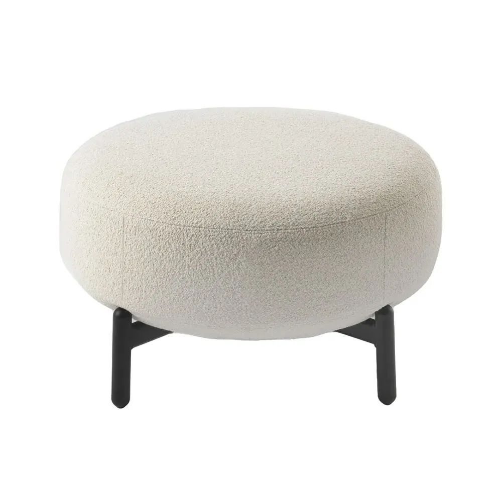 Round Pouf - White