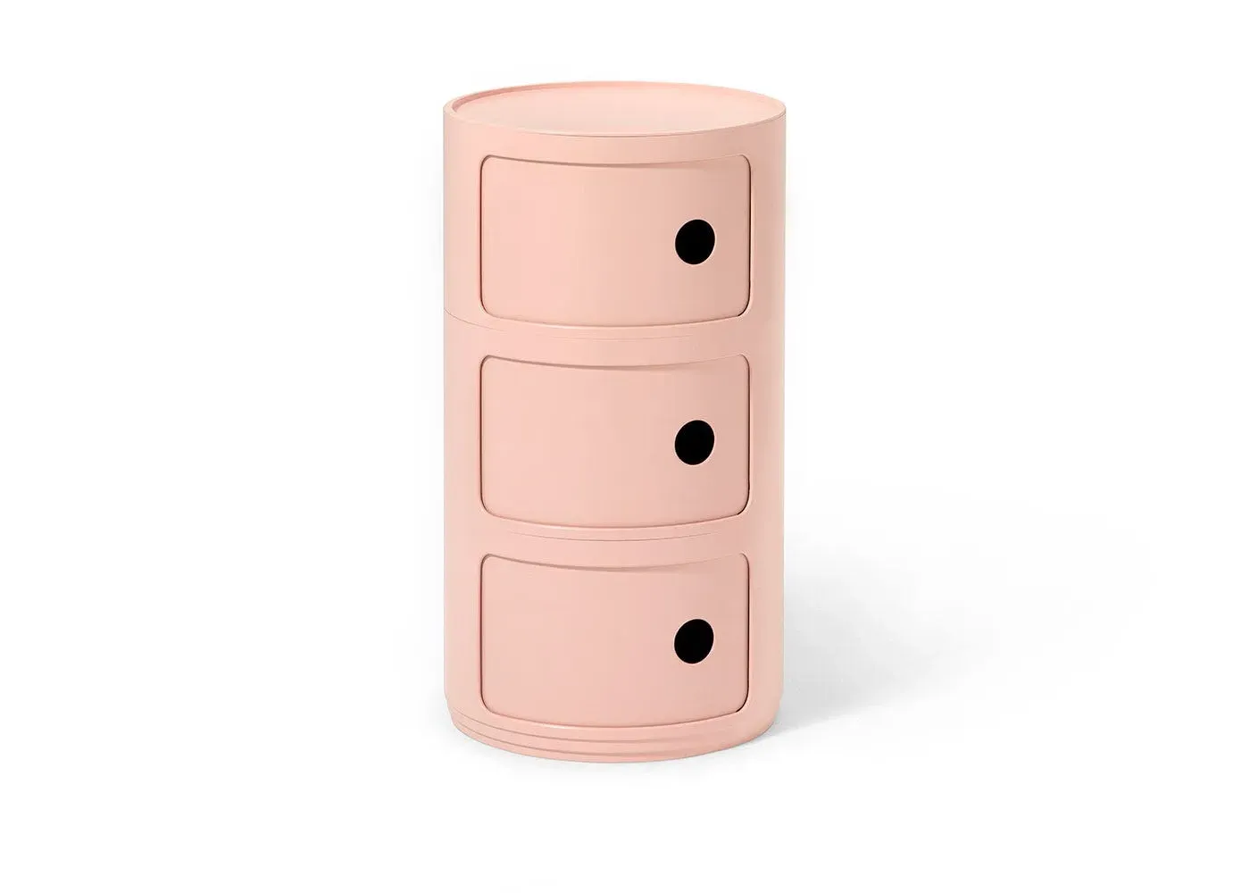 Round Storage Cabinet with Doors - Pink, Biopolymer