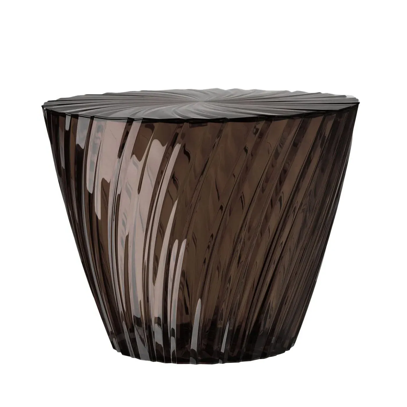 Side Table with Storage - Grey, Polycarbonate