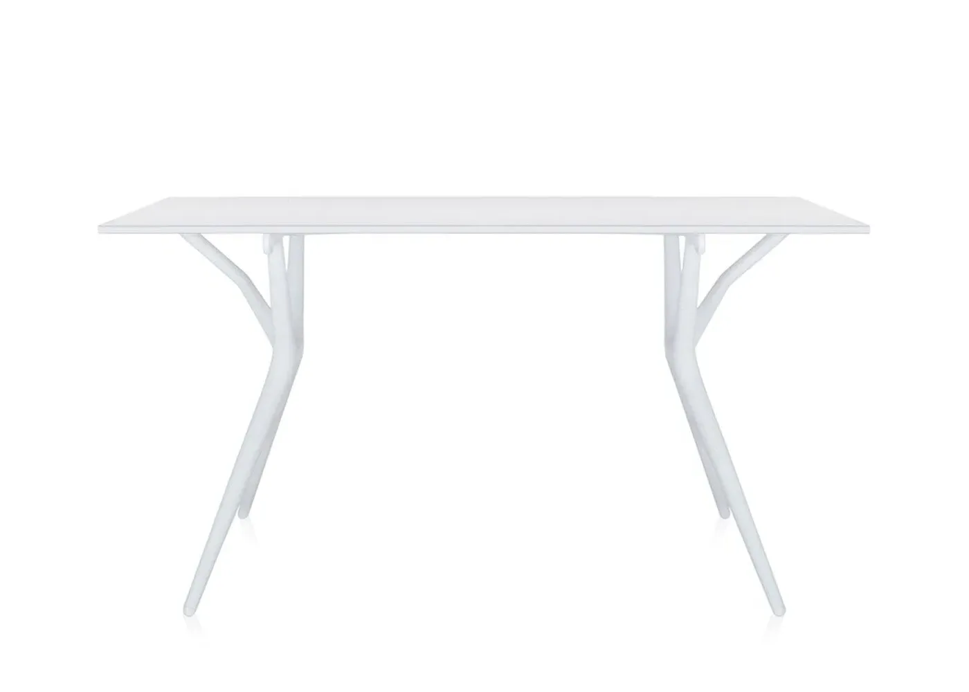 Small Desk with Folding Legs - White, Aluminium