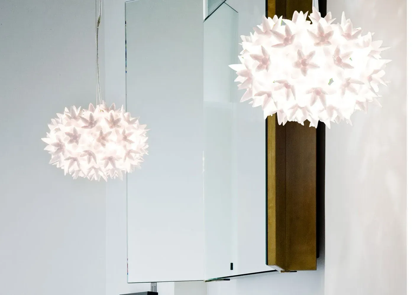 Small Pendant Light with Textured Design - Crystal