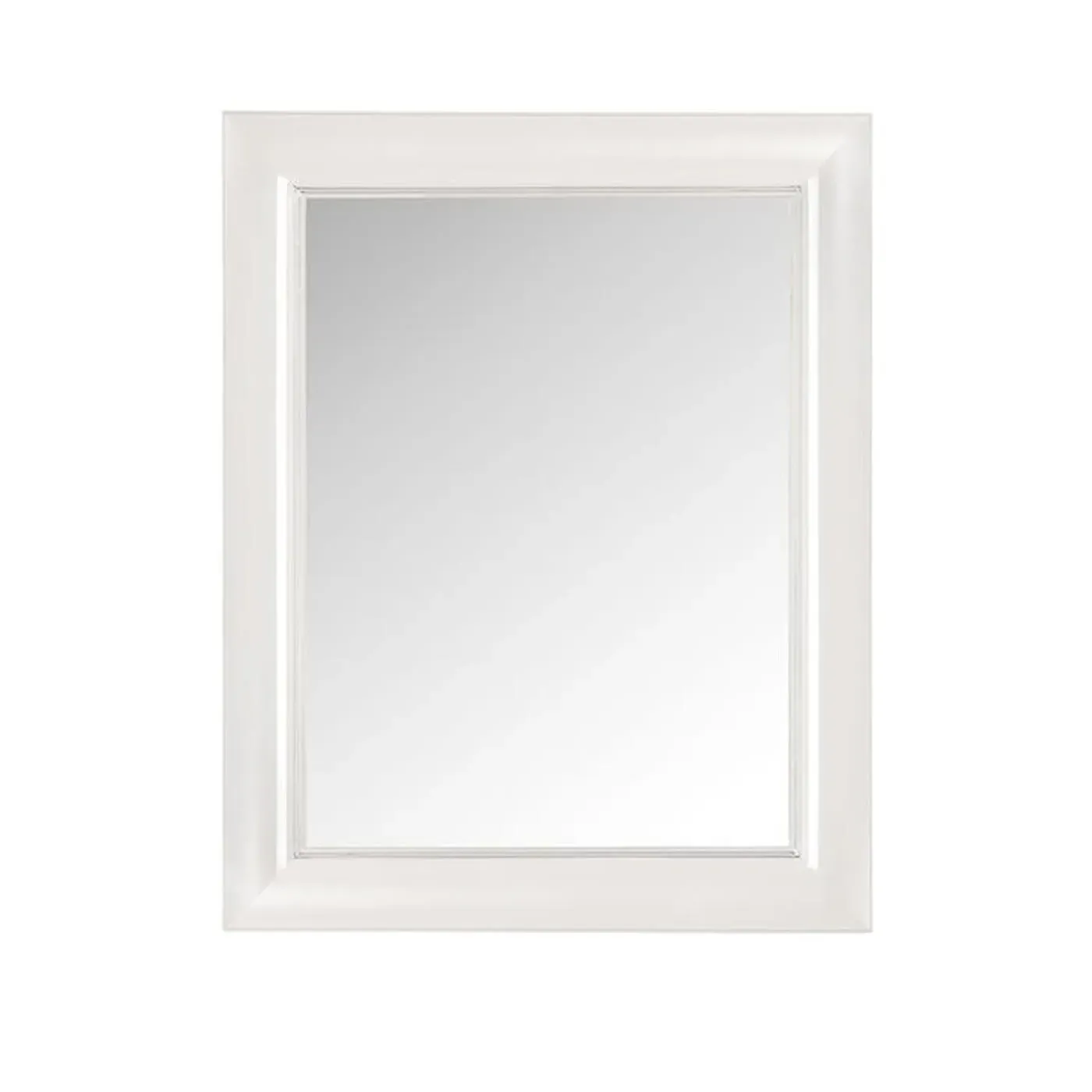 Small Rectangular Mirror - White, Polycarbonate image