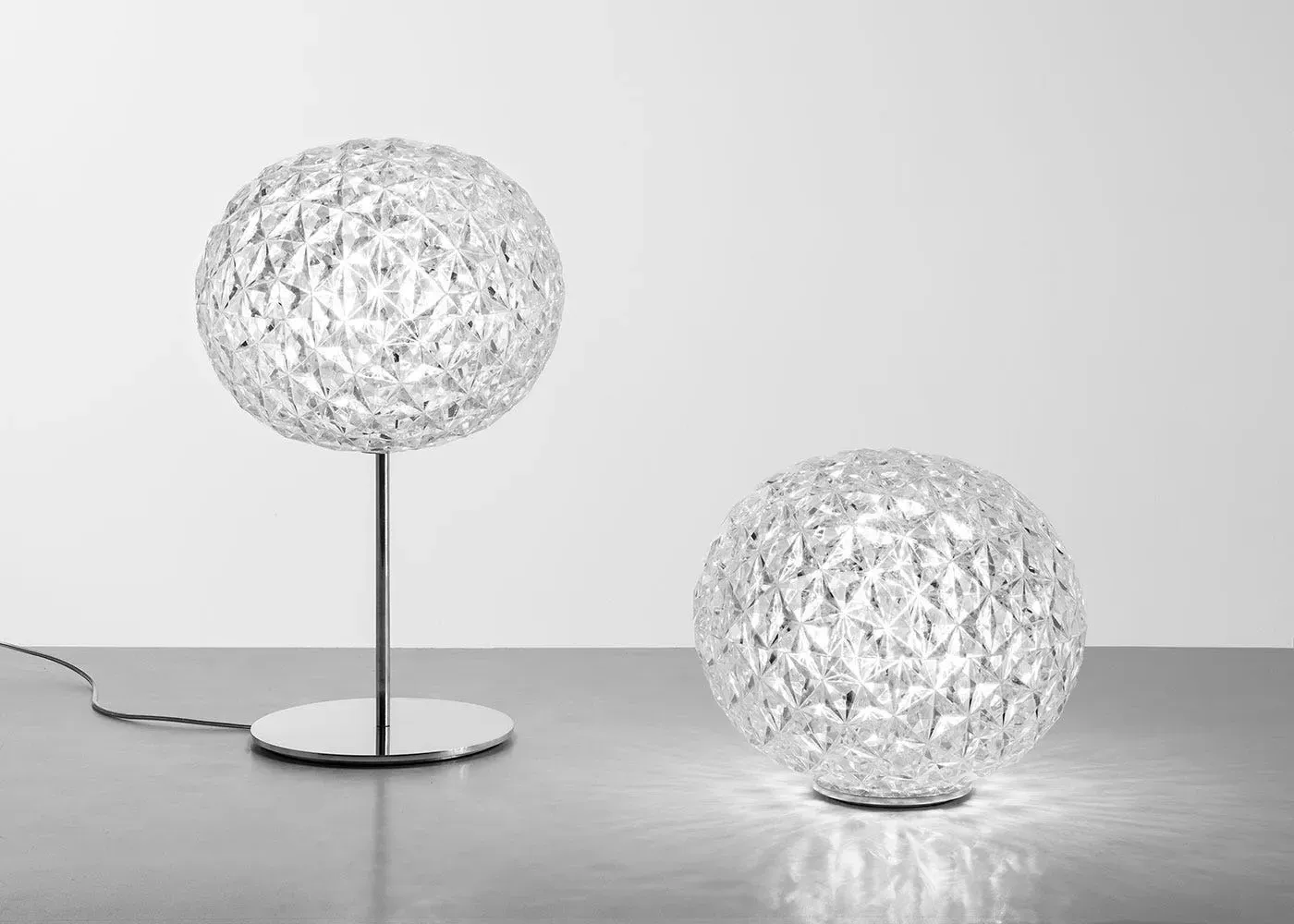 Tall LED Table Lamp - Crystal