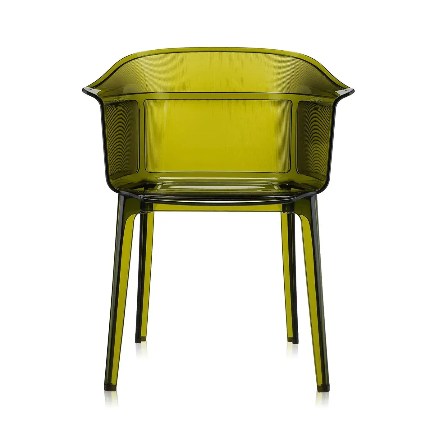 Tub Style Dining Chair - Olive Green, Polycarbonate