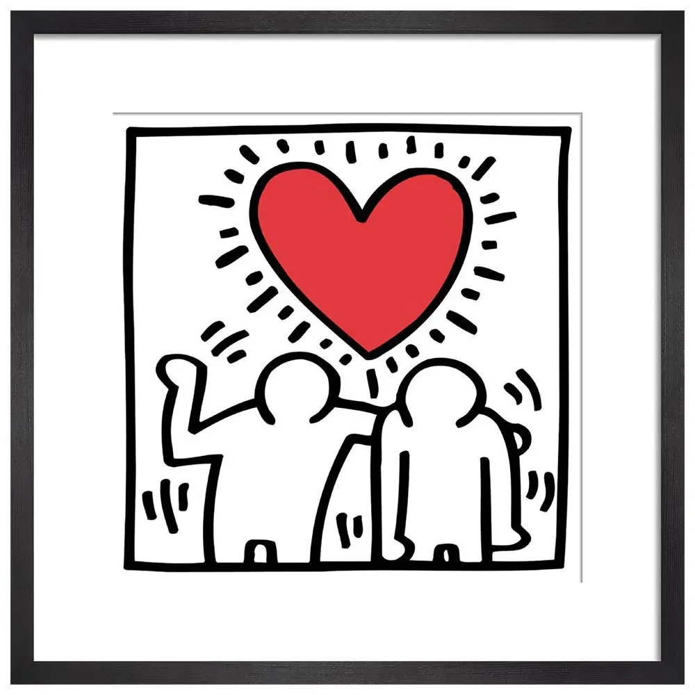 Framed Print by Keith Haring - Multi, Paper image